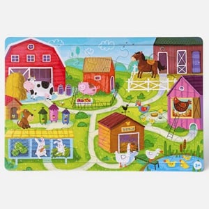 Puzzle Ferma cu Animale (24 Piese)