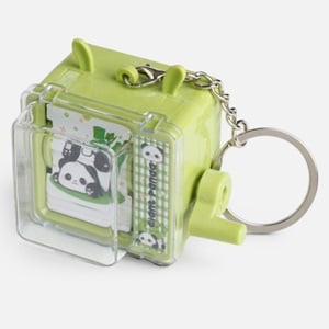 Breloc Jucarie cu Imagini Miscatoare Panda - imagine 3