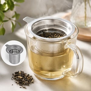 Infuzor pentru Ceai,din Otel Inoxidabil cu Maner Ø9x8cm