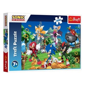 Puzzle Sonic in Pozite de Lupta (200 de piese) - Trefl