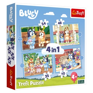 Puzzle 4 in 1 Bluey - Trefl