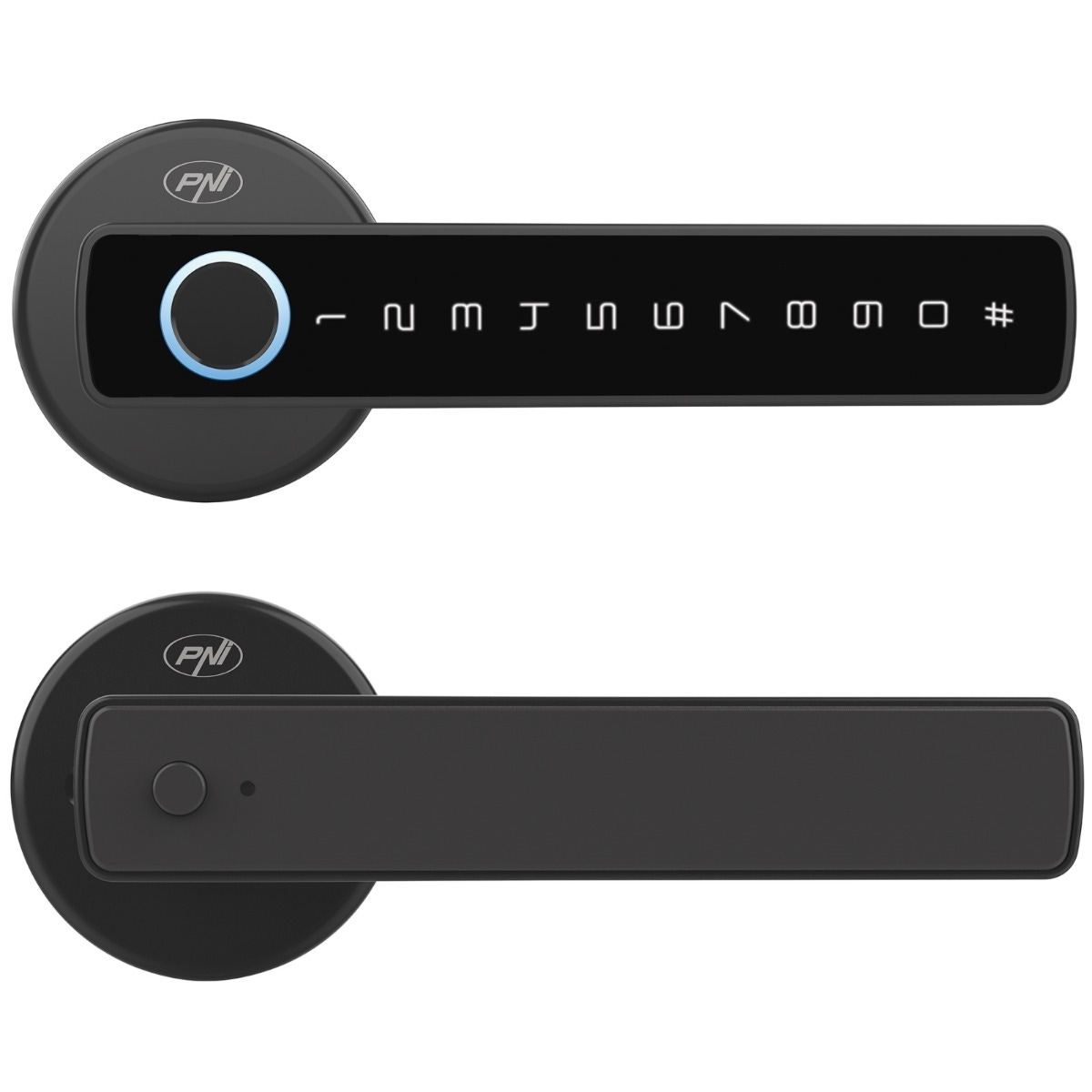 Yala inteligenta PNI SafeHome PTY800, acces cu amprenta, cod, card, cheie, aplicatie de mobil