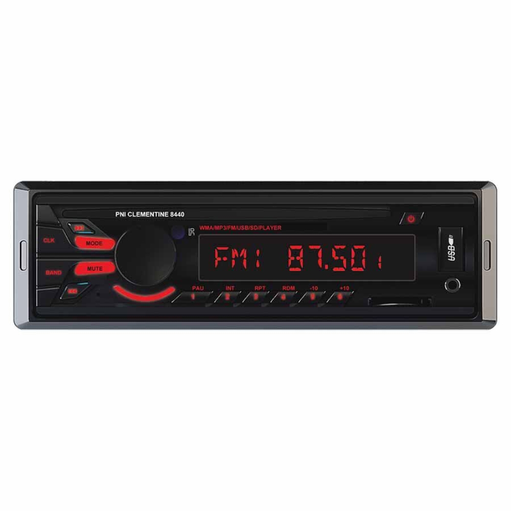 Player auto PNI Clementine 8440, MP3, radio auto, 4 x 45 W, 1 DIN, USB, SD card reader, Aux in, RCA, telecomanda