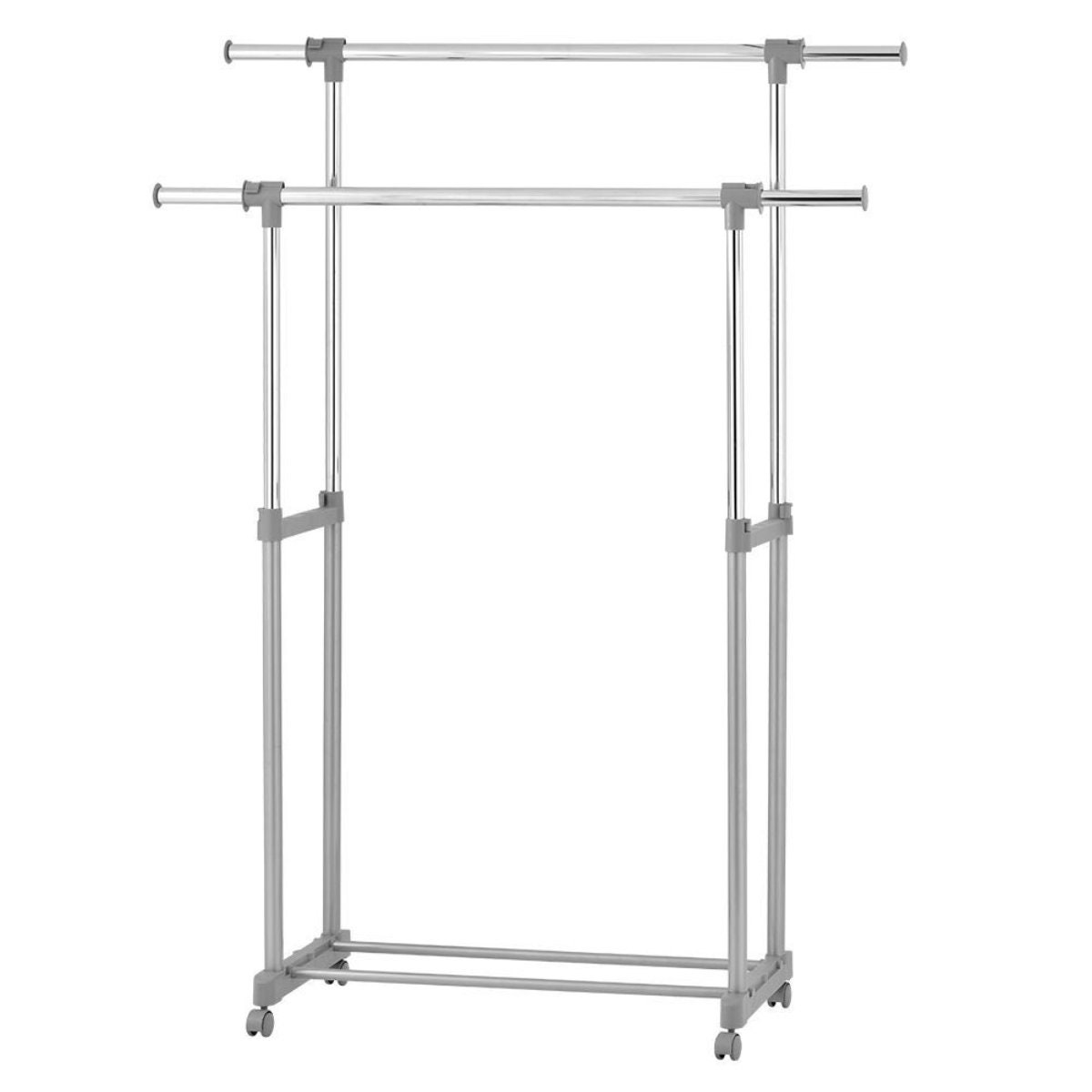 Suport / stander haine Grandio Mob HG60CB cu doua bare umerase, metal + plastic, 90 / 139 x 42.5 x 95.5 / 169 cm