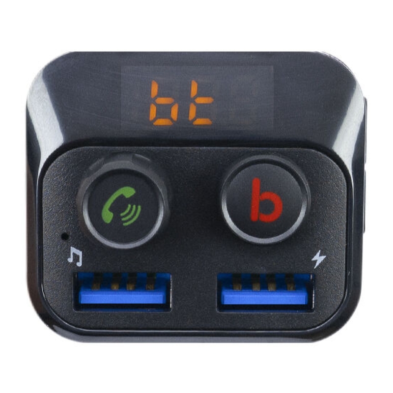 Modulator FM auto, PNI Valentine F250, Bluetooth, USB, slot card, functie de incarcare, incarcare rapida, buton super bass - imagine 2