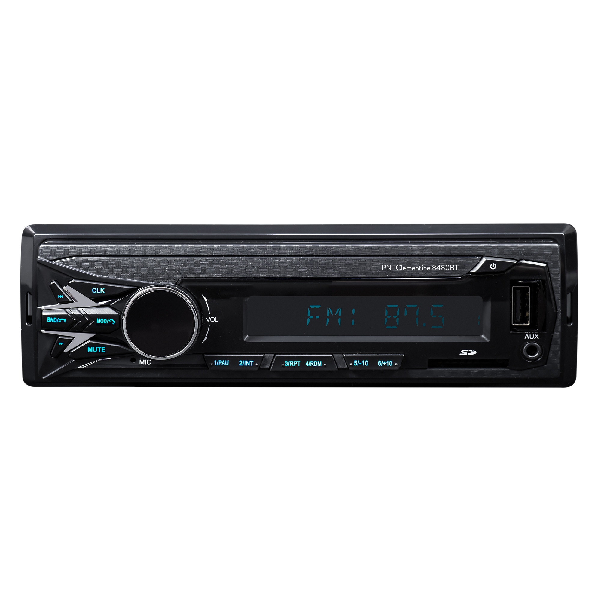 Player auto PNI Clementine PNI-8480BT, MP3, radio auto, 4 x 45 W, 1 DIN, Bluetooth, USB, SD card reader, Aux in, RCA, control din aplicatie