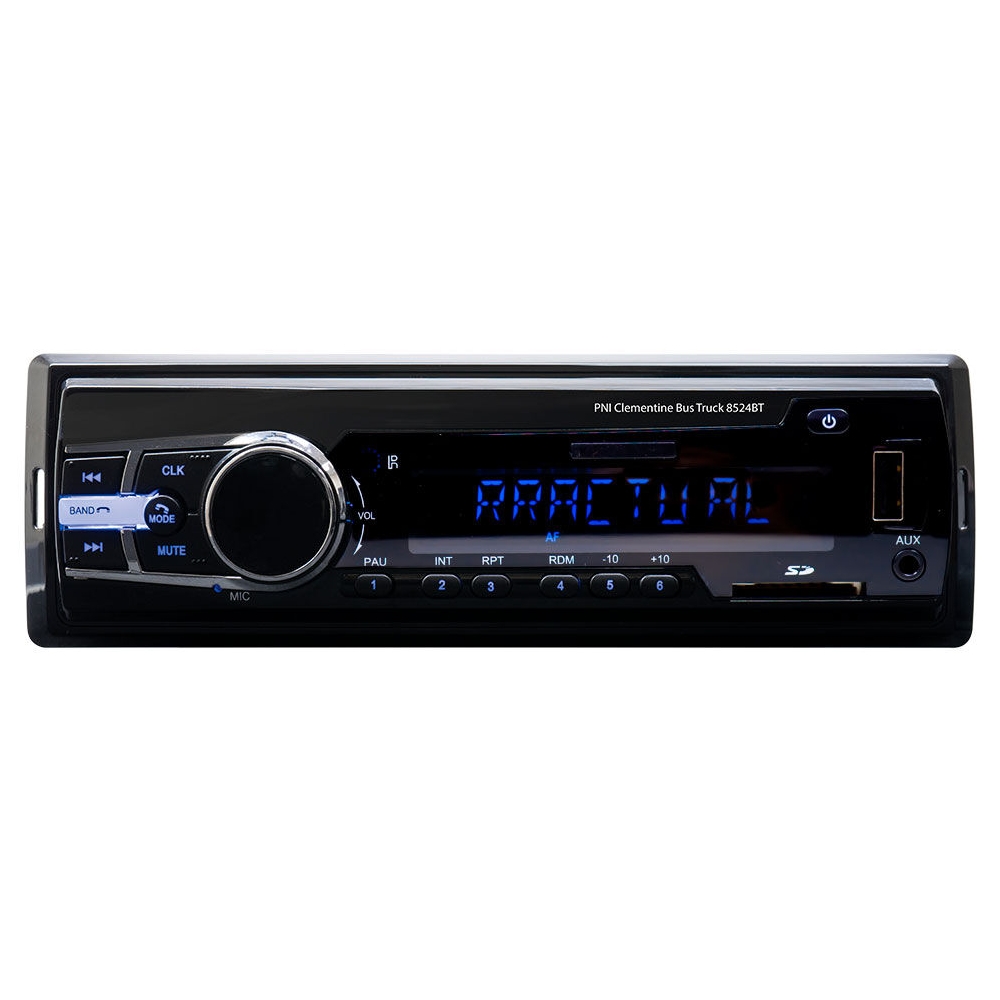 Player auto PNI Clementine Bus Truck 8524BT, MP3, radio auto, 4 x 45 W, 1 DIN, Bluetooth, USB, SD card reader, Aux in, RCA, telecomanda