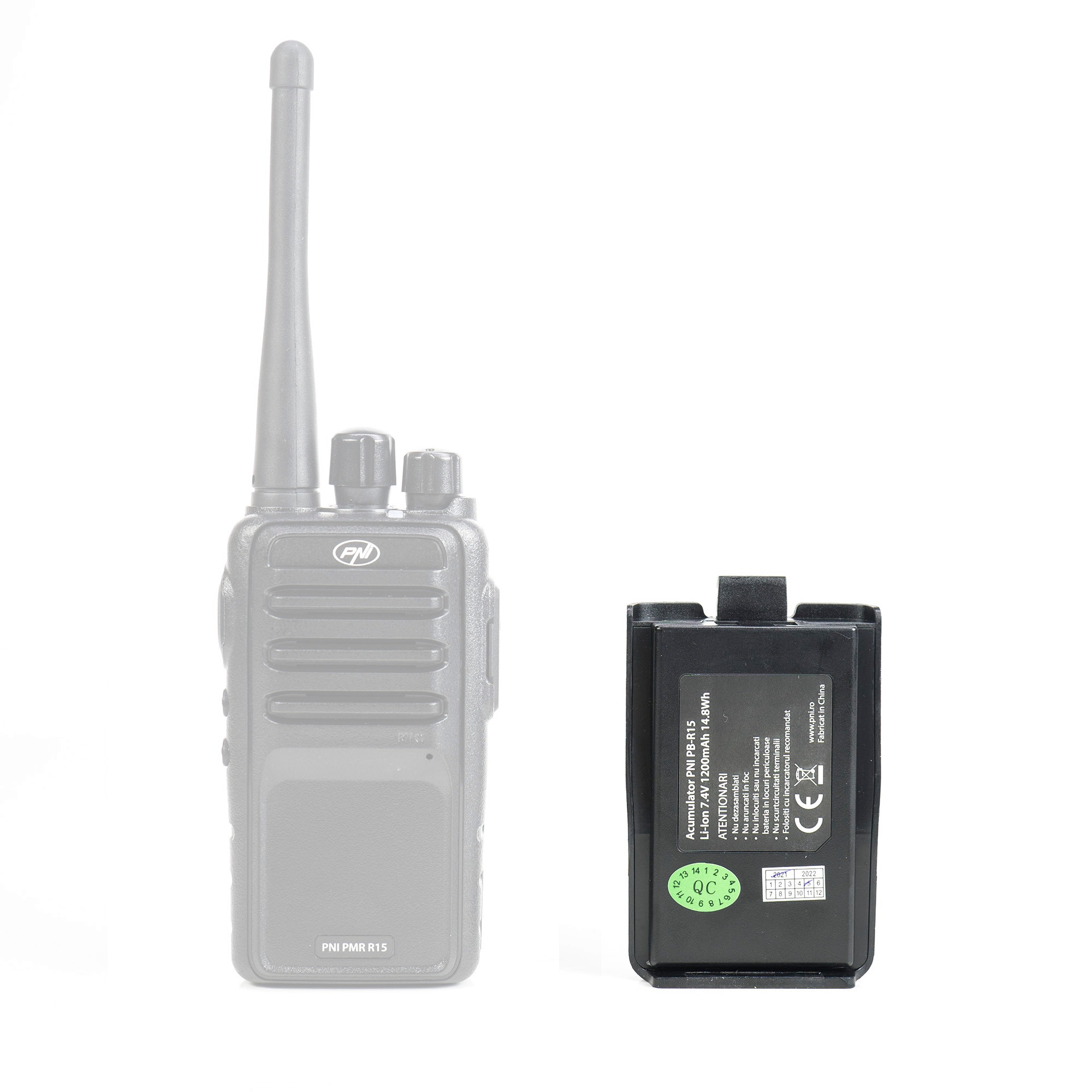 Acumulator PNI PB-R15, Li-Ion, 1200 mAh, compatibil cu statia PNI PMR R15