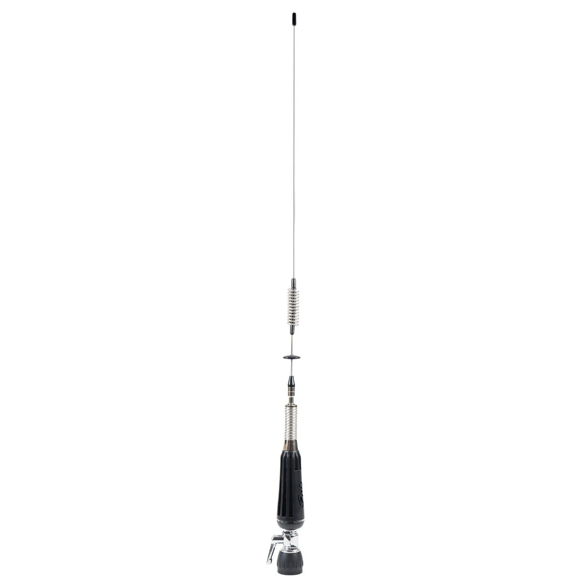 Antena statie radio CB PNI LED850FC, exterior, cu baza magnetica + mufa PL, rabatabila, iluminata, impedanta 50 Ohmi, 0.845 m, distanta de comunicare 10 km