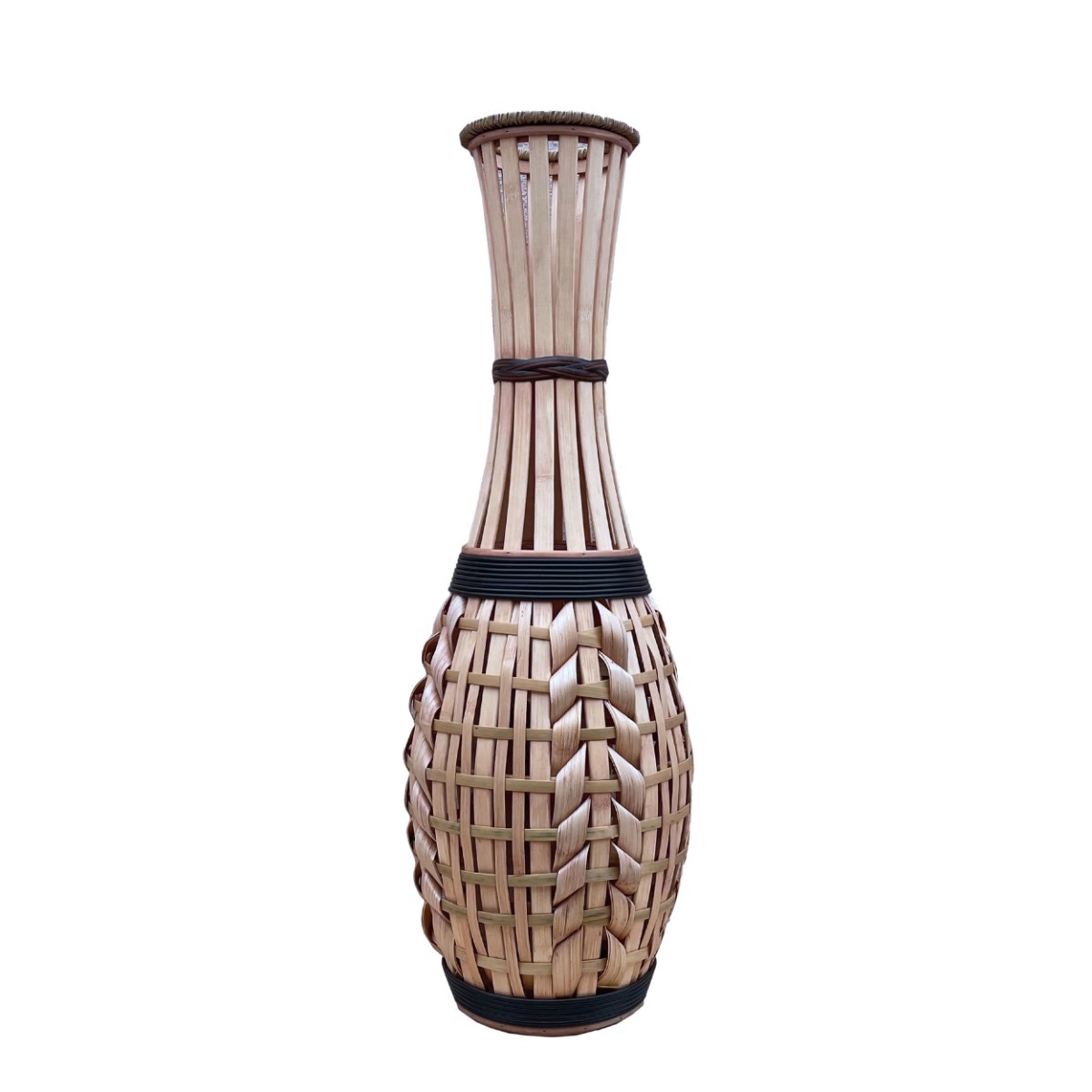 Vaza decorativa X00732, bambus, maro natur, 70 cm