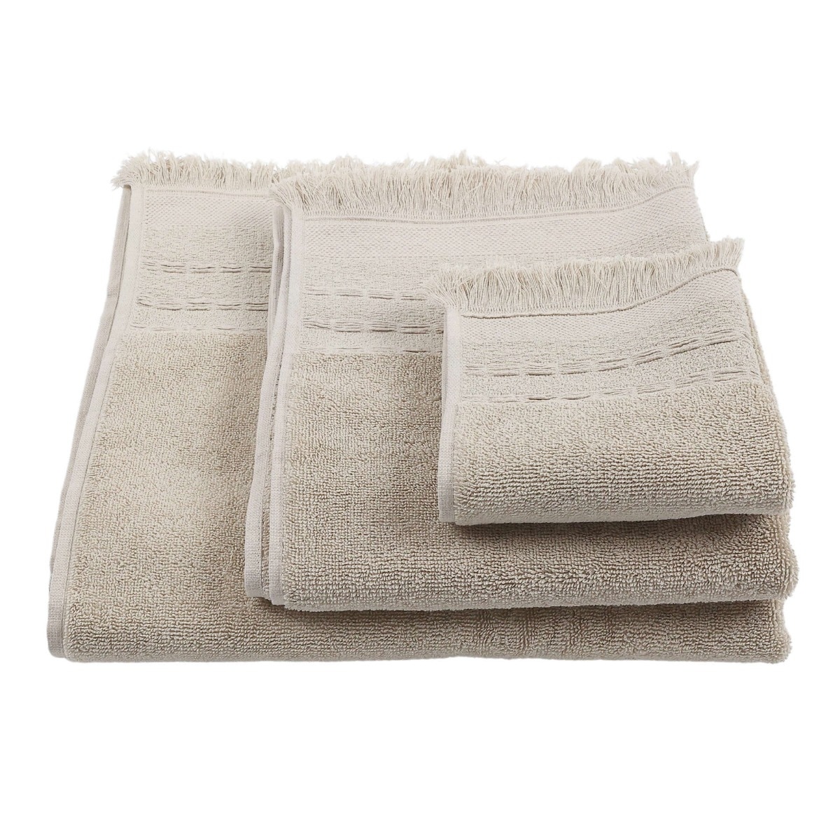 Prosop baie Caressa FN24-014, bumbac, bej, 30 x 50 cm, 600 g/mp - imagine 5