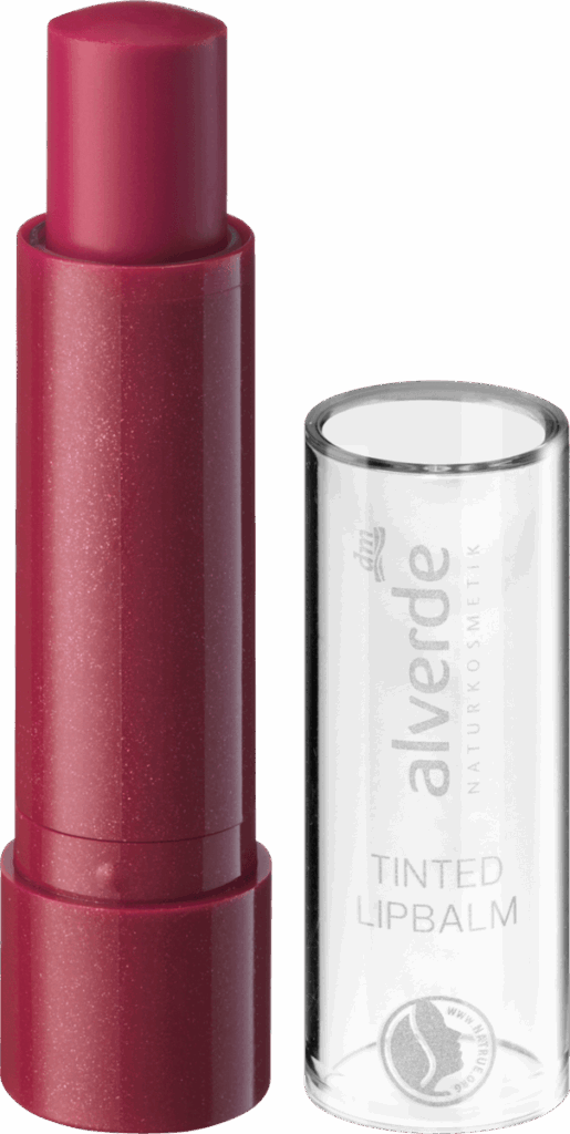 alverde NATURKOSMETIK Balsam de buze tinted cireșe, 4,6 g