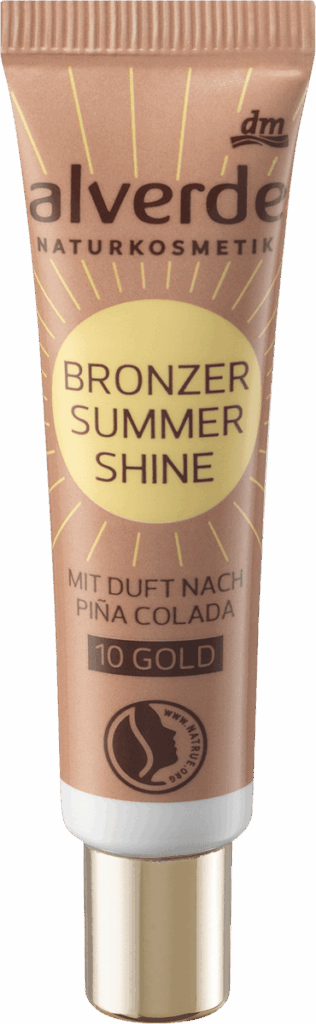 alverde NATURKOSMETIK Bronzer lichid Summer Shine - Nr. 10 Gold, 15 ml