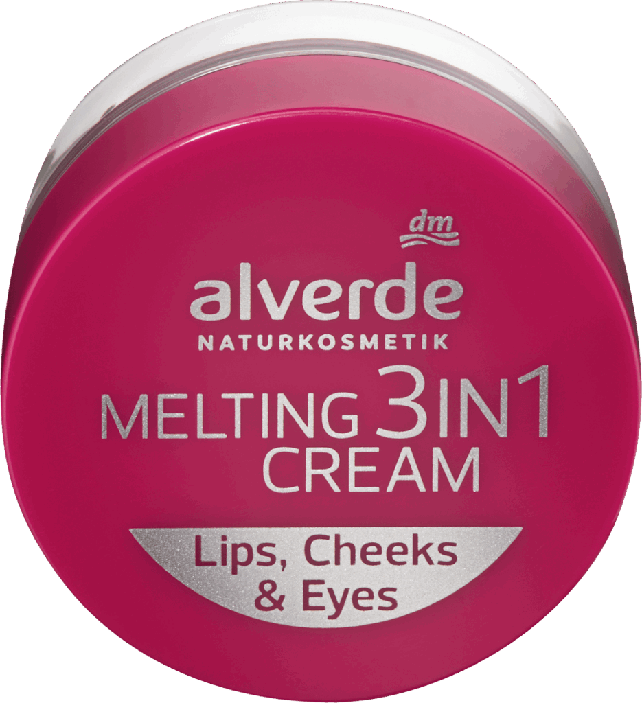 alverde NATURKOSMETIK Fard de obraz cremos 3 în 1 - 01 Berry, 6,5 ml