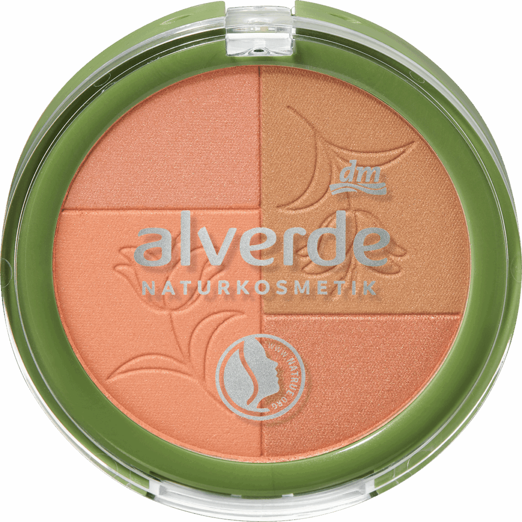 alverde NATURKOSMETIK Fard de obraz multicolor Nr.30 Sunkissed Glow, 9 g