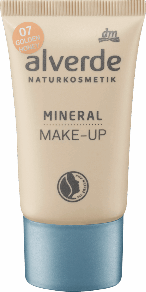 alverde NATURKOSMETIK Fond de ten Mineral - Nr.07 Golden Honey, 30 ml