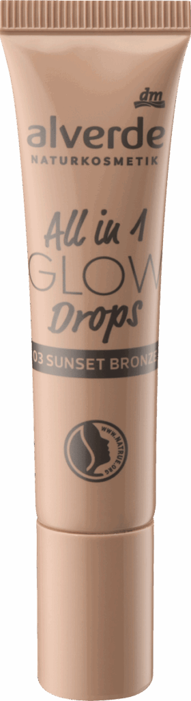 alverde NATURKOSMETIK Iluminator All in 1 Glow Drops 03 Bronz, 15 ml