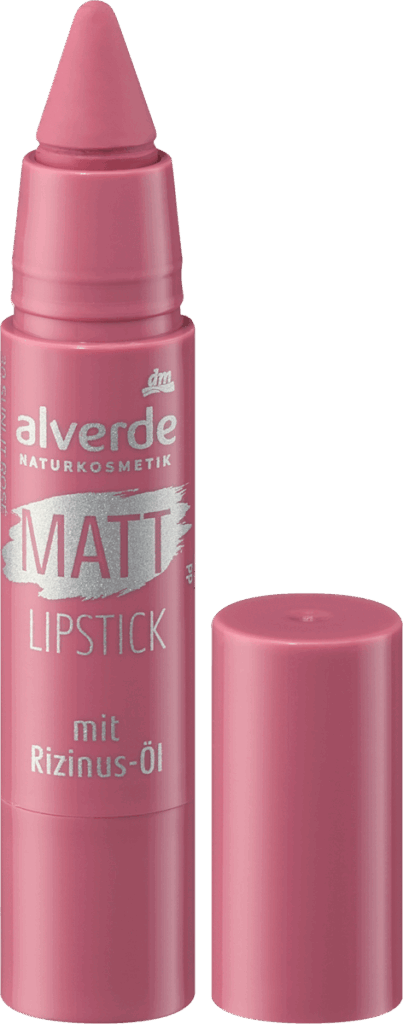 alverde NATURKOSMETIK Ruj mat 30 Sunlit Rosé, 3 g