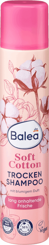 Balea Șampon uscat soft cotton, 200 ml