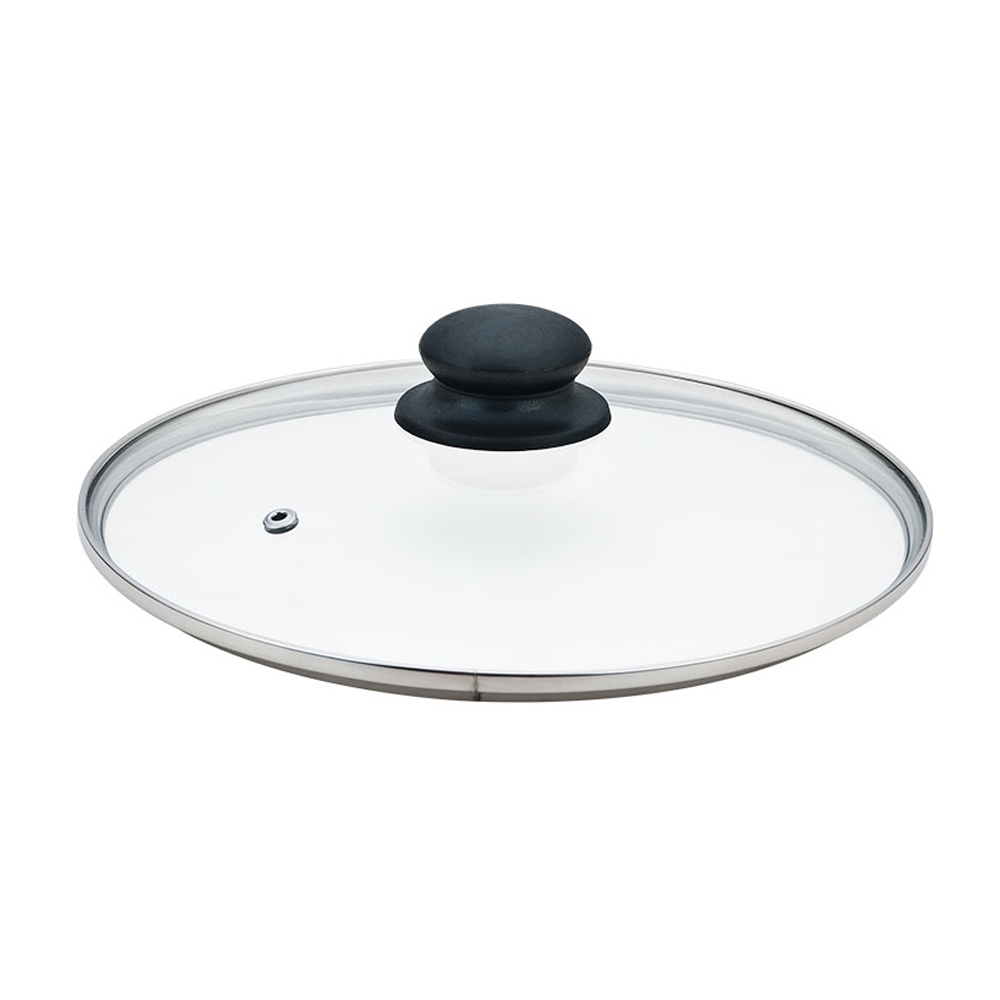 Capac, sticla, 22 cm, rotund, transparent