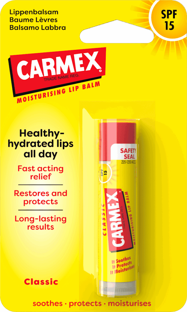 Carmex Balsam reparator pentru buze uscate și crăpate SPF 15, 4,25 g