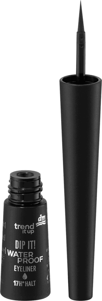 trend !t up Tuș lichid rezistent la apă Dip it! 040 - Negru, 2,5 ml