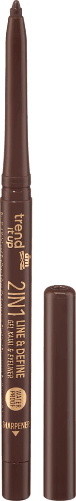 trend !t up Tuș și creion kajal 2in1 Line & Define 030 Dark Brown, 0,35 g