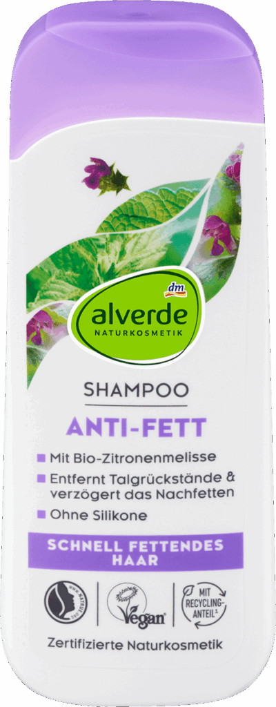 alverde NATURKOSMETIK Șampon pentru păr gras, 200 ml