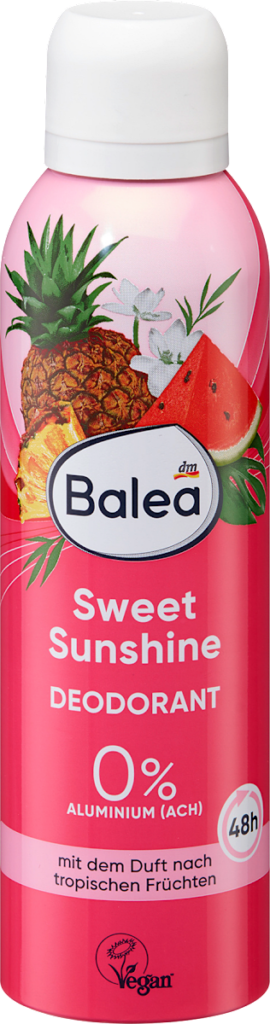 Balea Deo spray Sweet Sunshine cu parfum de fructe tropicale, 200 ml