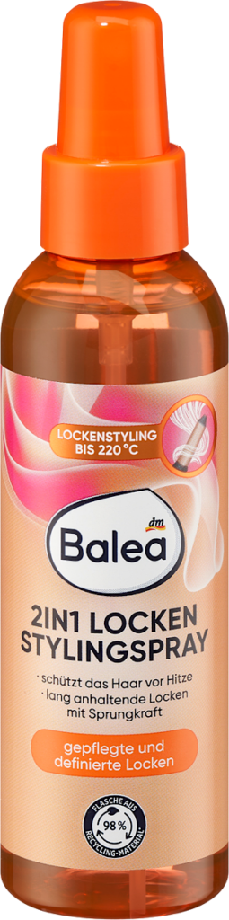 Balea Spray 2în1 pentru styling bucle si protecție termică, 150 ml